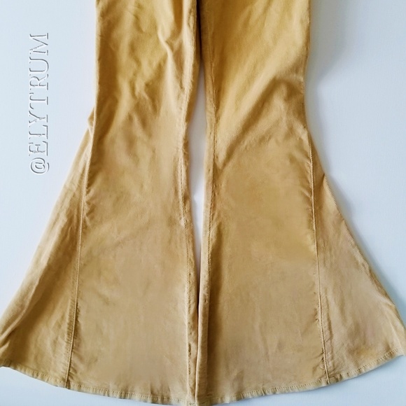 *SOLD* Free People mustard yellow corduroy - Picture 4 of 8